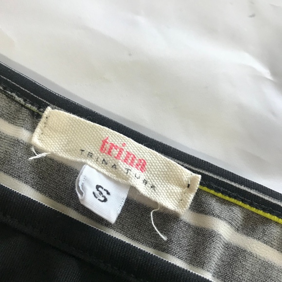 Trina by Trina Turk Black Neon Stripe Sheath Dress - Picture 5 of 8